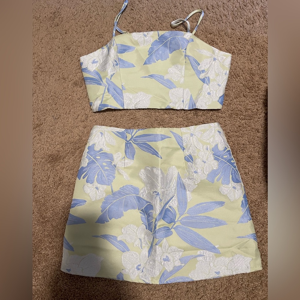 Pink Lily Top & Skirt